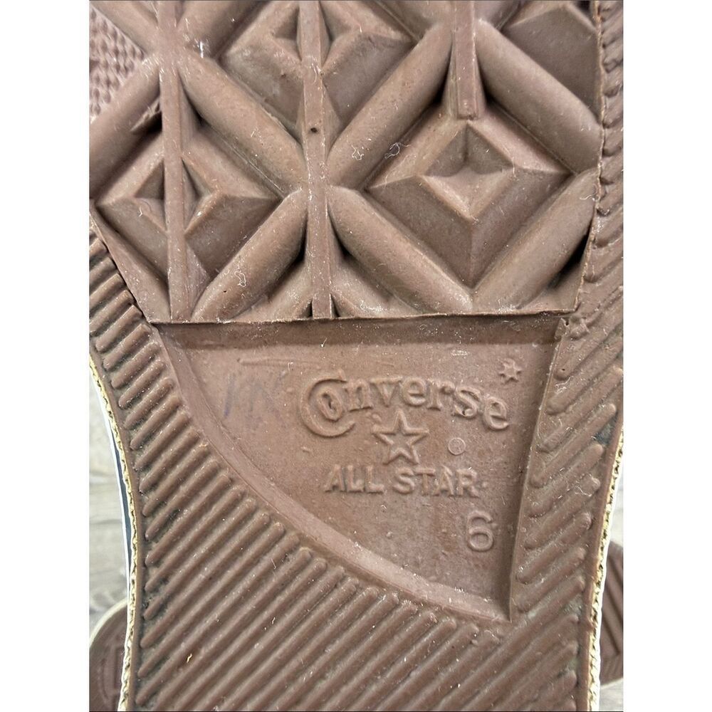 Vtg Converse All-Star Men’s Sz 6/Womens 8 Low Green Corduroy Sneakers Made in US - Picture 6 of 12